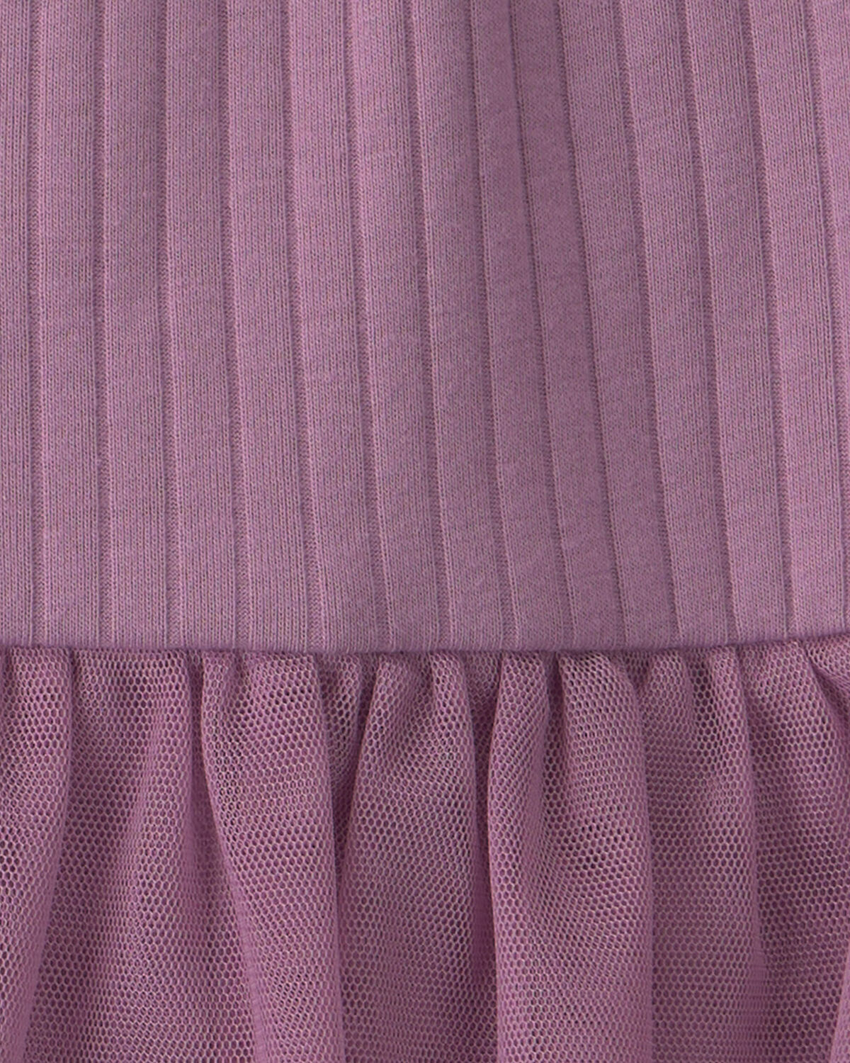 Baby Girl 2-Piece Long-Sleeve Bodysuit & Tulle Pant Set - Purple - Image 3