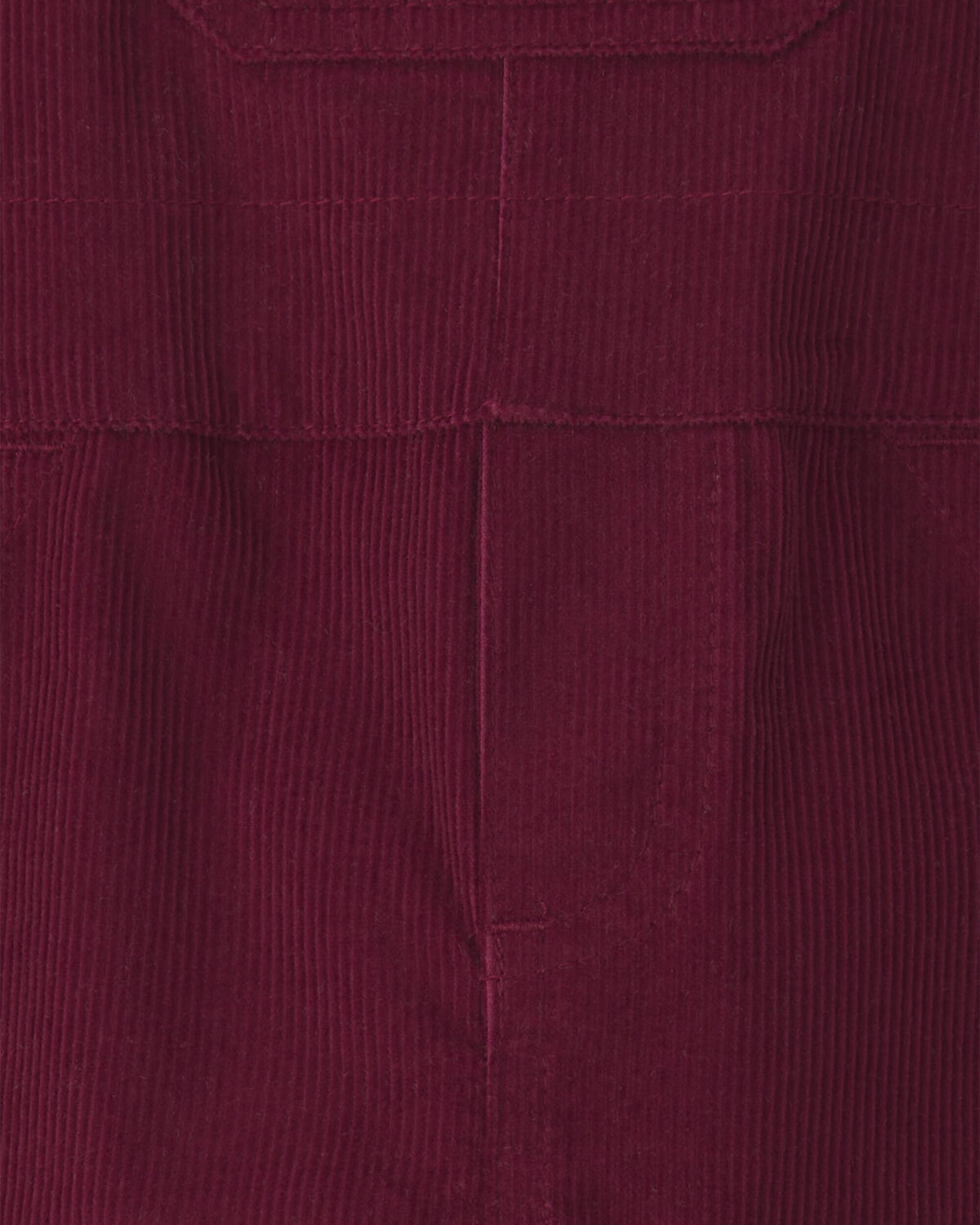 Baby Boy 2-Piece Holiday Corduroy Long-Sleeve Overall Set - Burgundy/Grey - Image 4