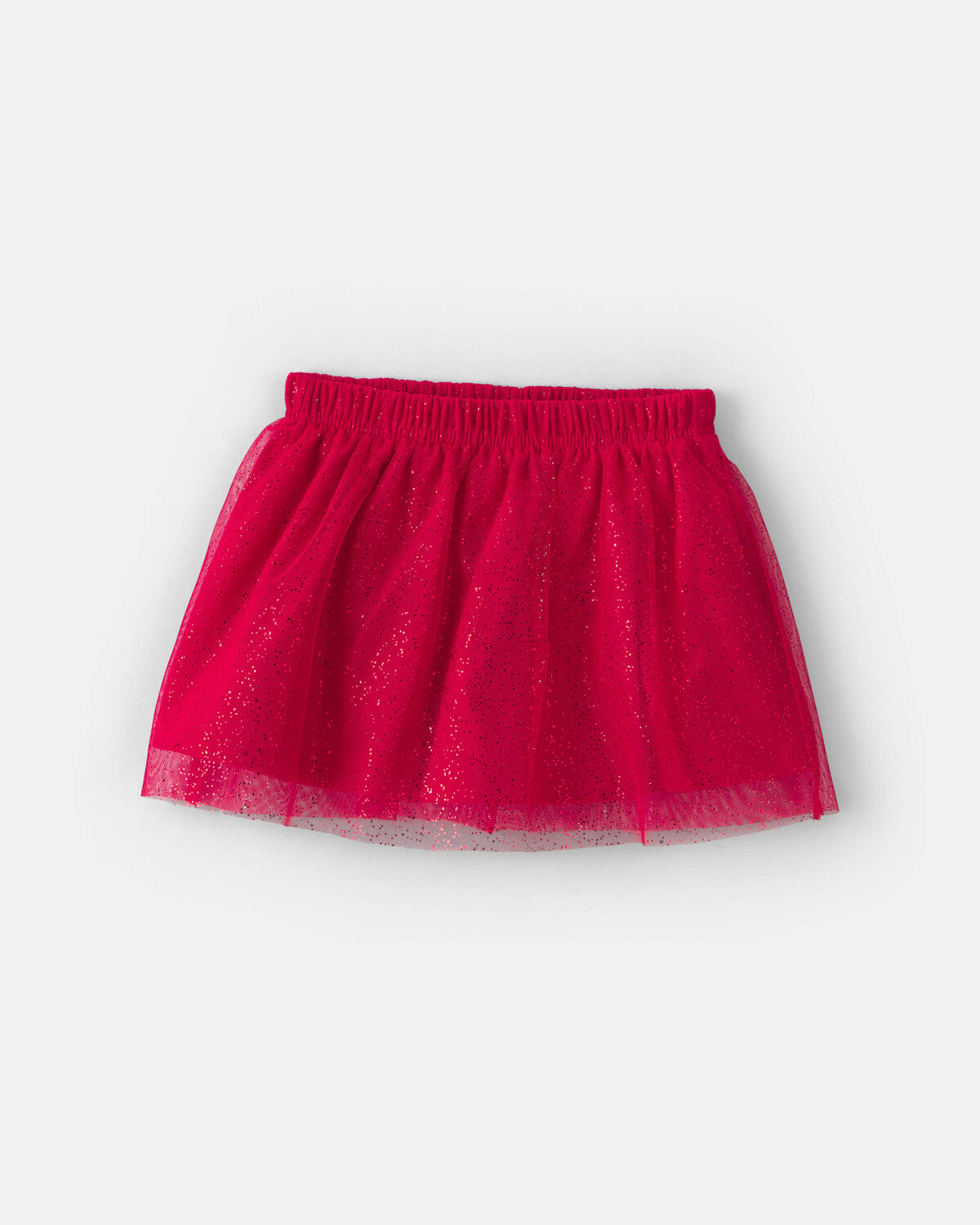 Baby Girl Tulle Bow Fleece Long-Sleeve Top & Skort Set - Cream/Red - Image 2