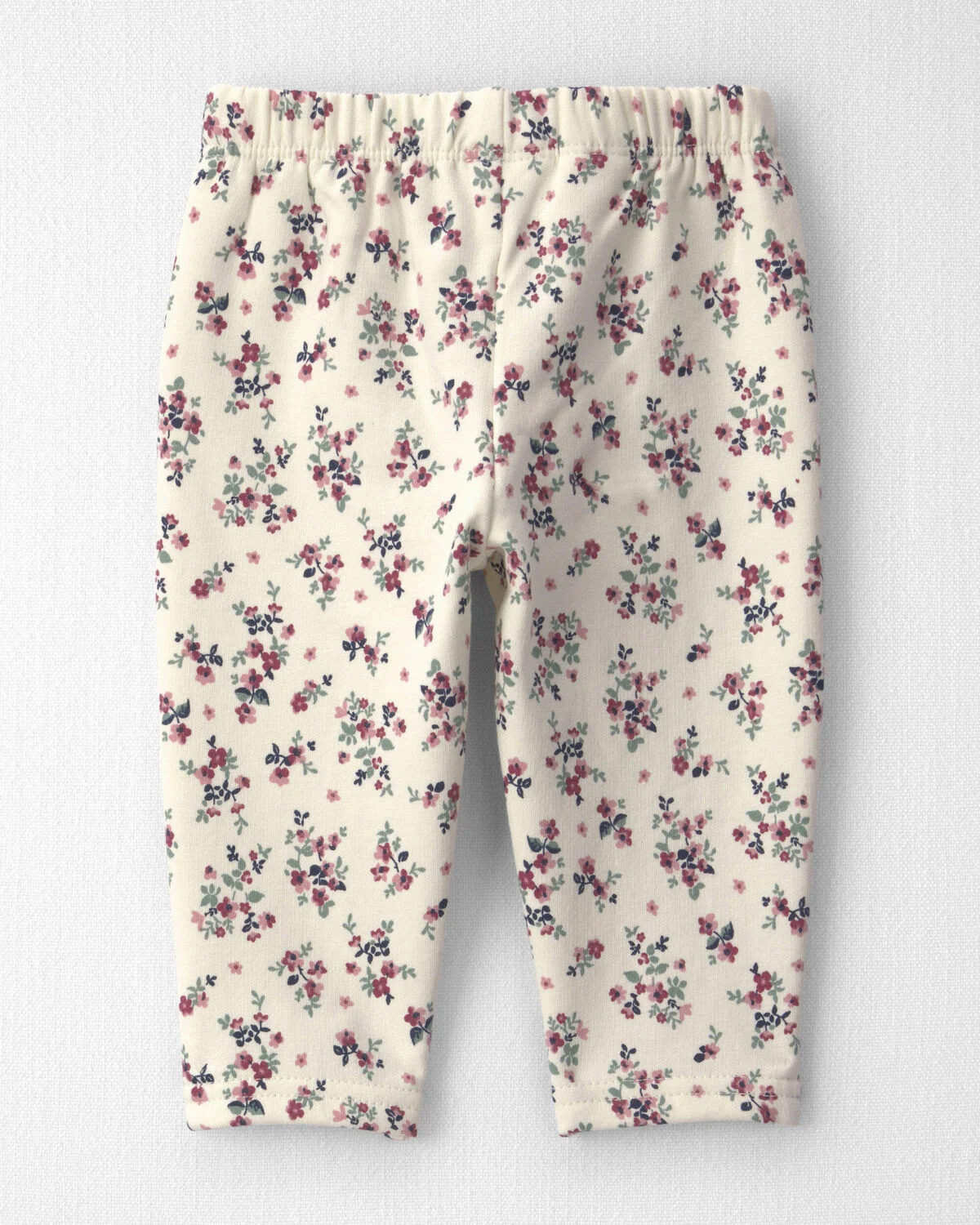 Baby Girl 2-Pack Recycled Fleece Bottoms Made with Organic Cotton - Image 2
