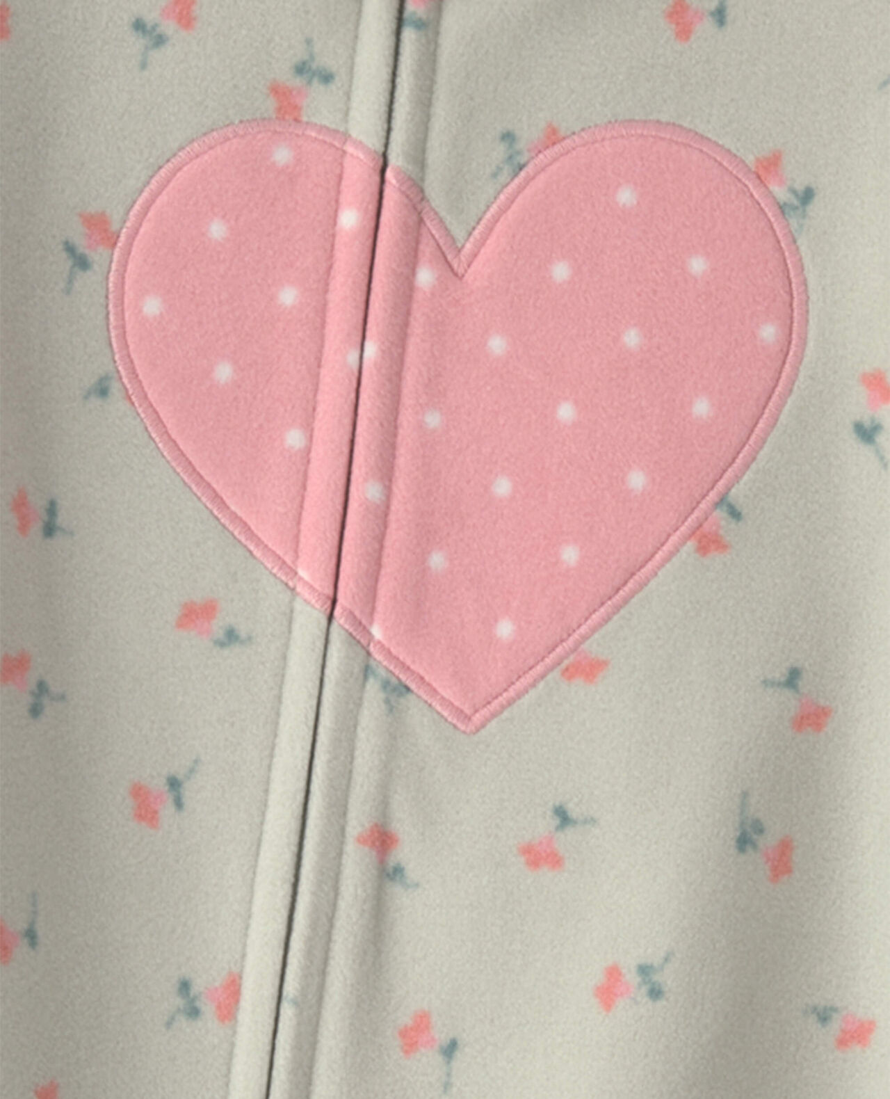 Baby Girl 1-Piece Icon 2-Way Zip DreamPlush Snug Fit Footed Pajama - Pink - Image 19