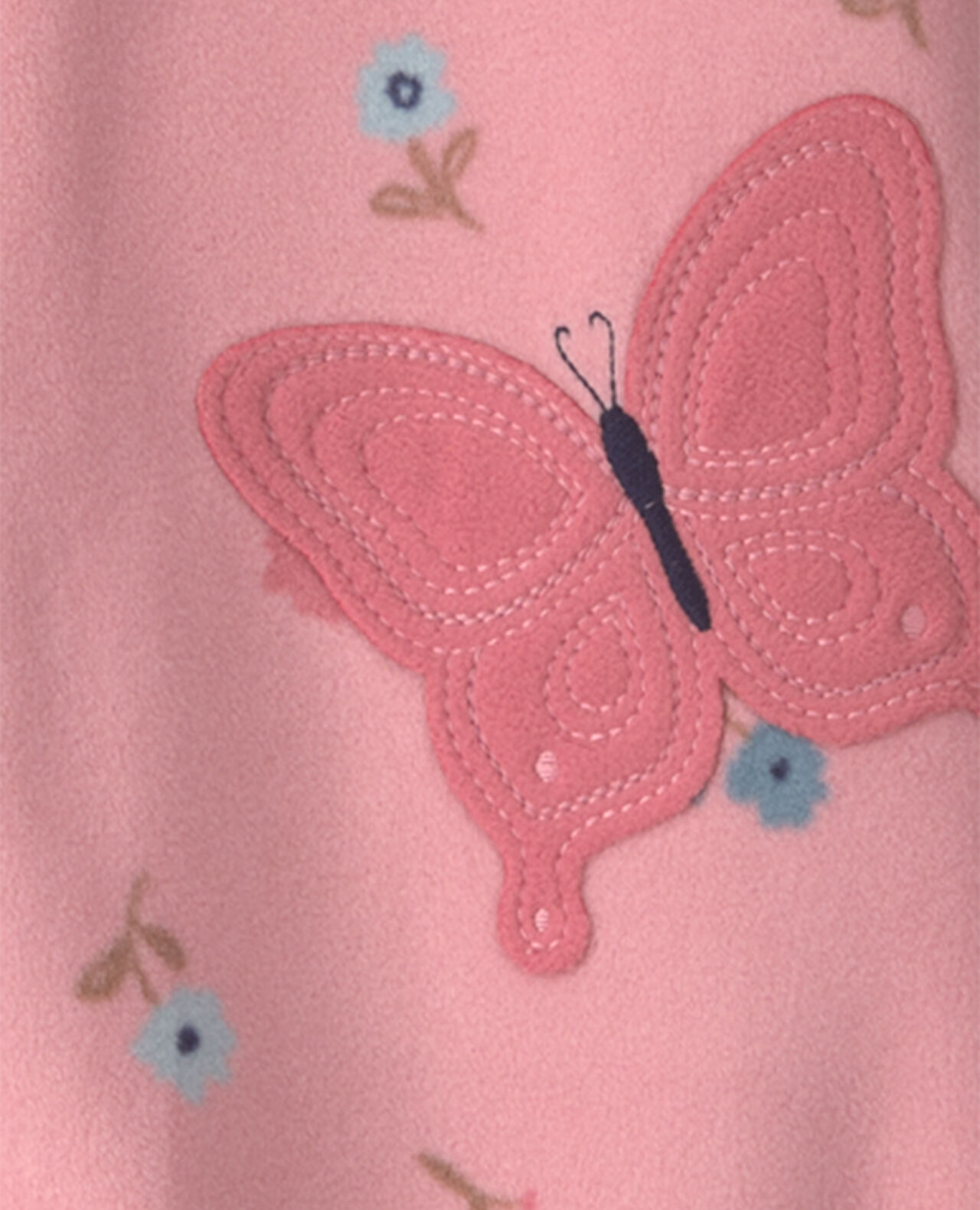 Baby Girl 1-Piece Icon 2-Way Zip DreamPlush Snug Fit Footed Pajama - Pink - Image 20