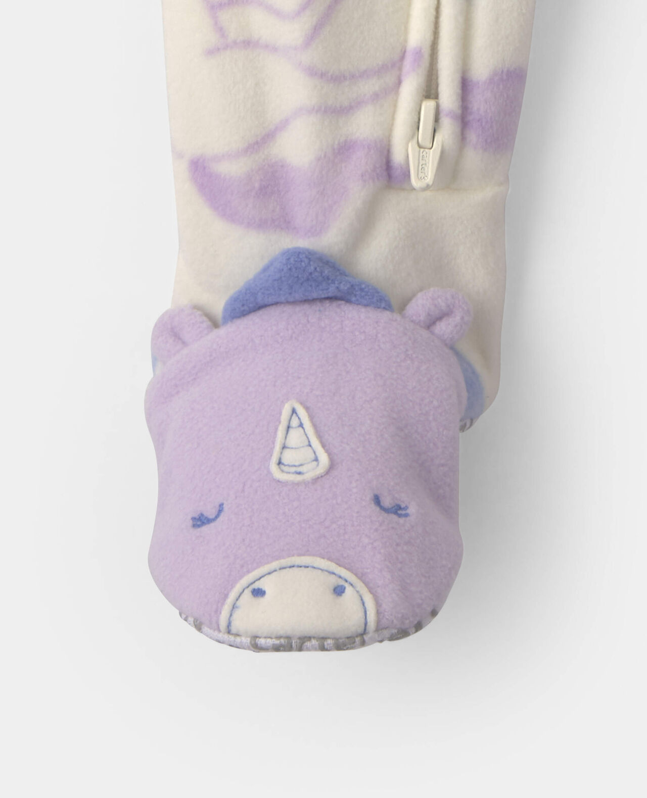 Baby Girl 1-Piece Icon 2-Way Zip DreamPlush Snug Fit Footed Pajama - Pink - Image 18