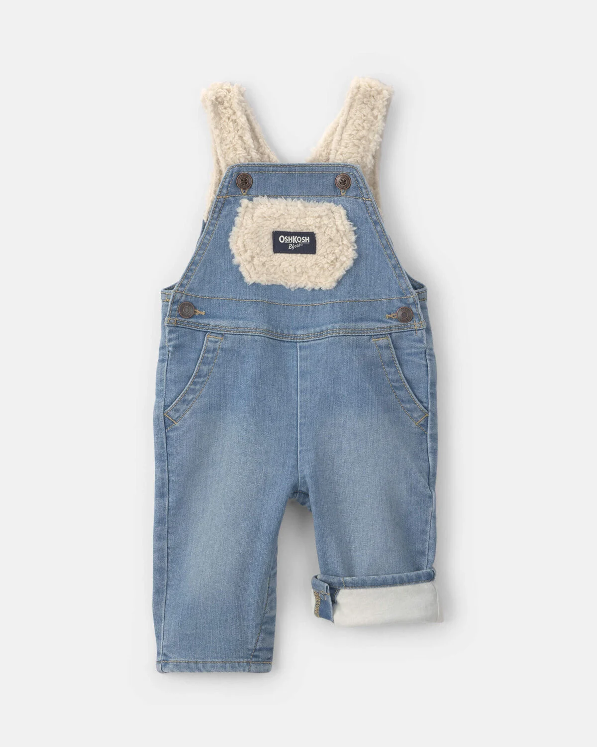 Baby Denim Overalls - Light Wash - Image 2