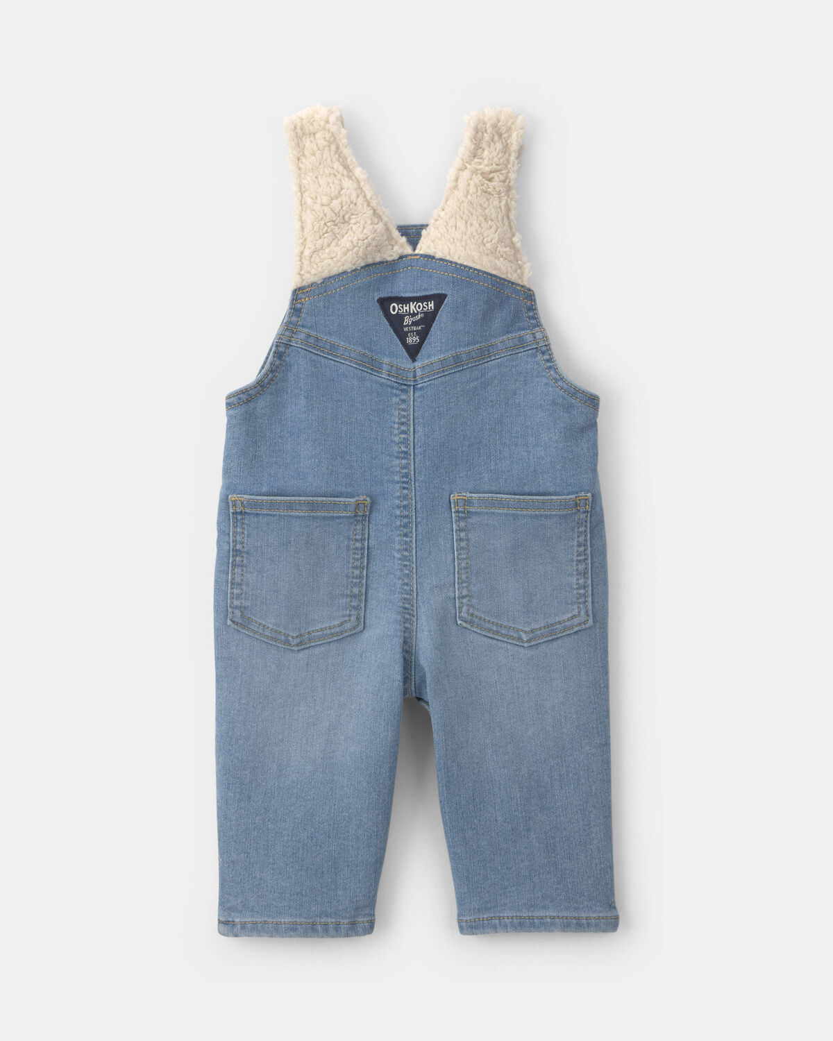 Baby Denim Overalls - Light Wash - Image 3