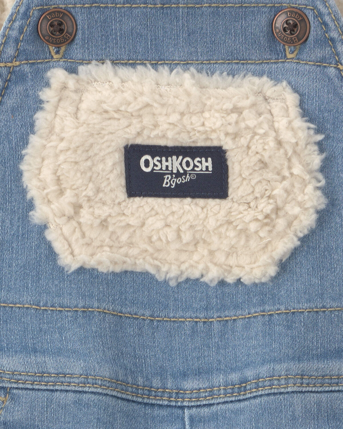 Baby Denim Overalls - Light Wash - Image 4
