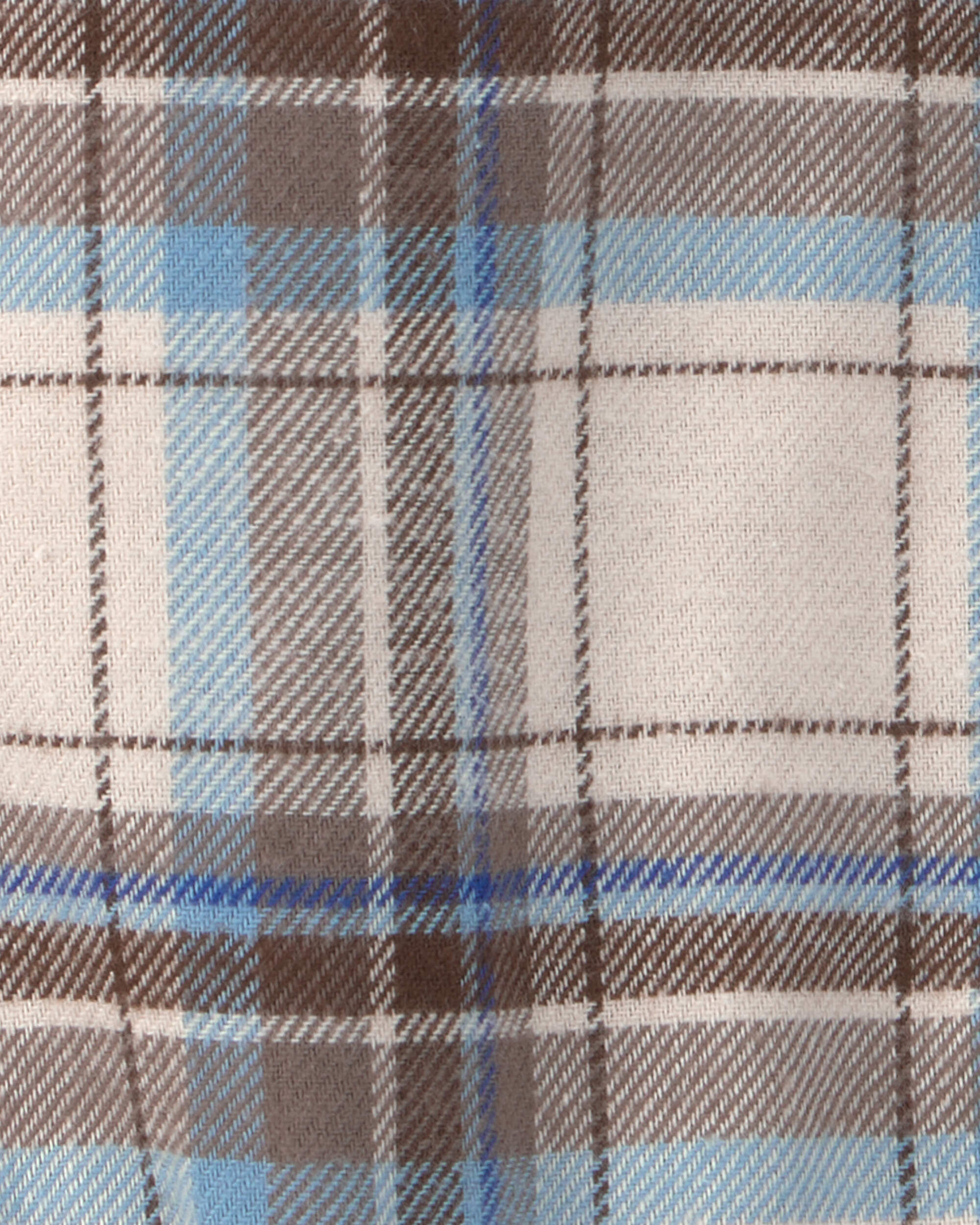 Baby Boy Plaid Long-Sleeve Fashion Bodysuit - Grey/Blue - Image 3