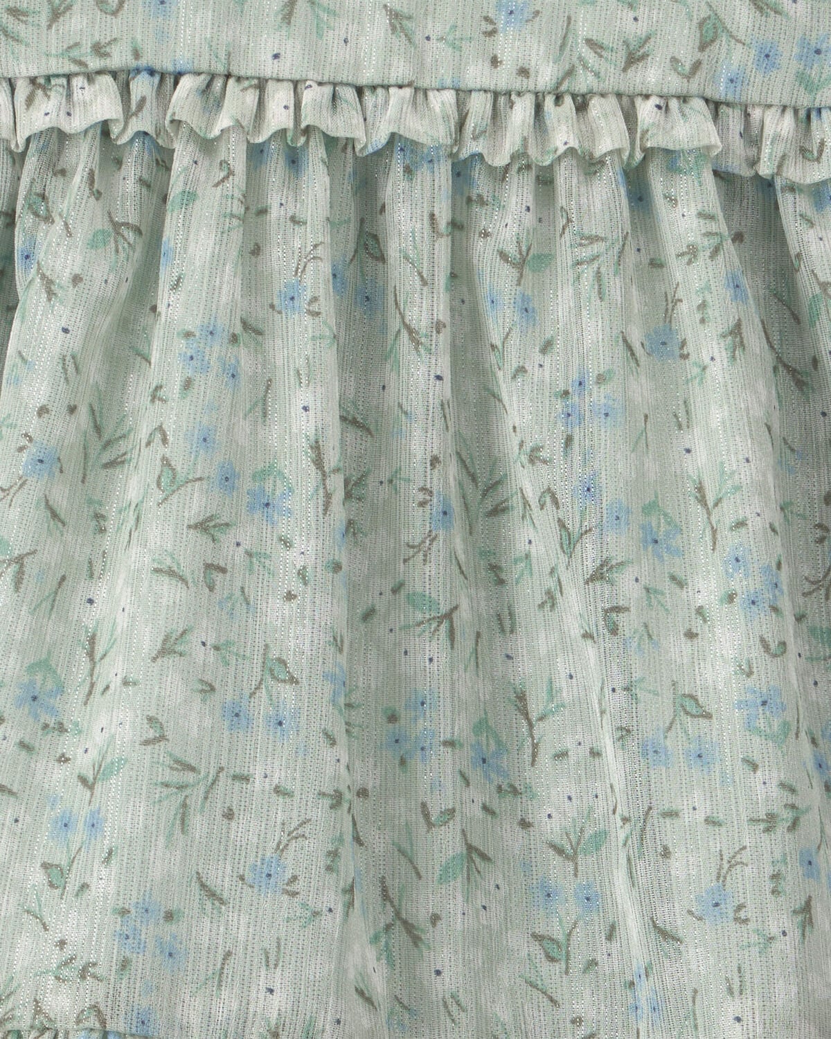 Baby Girl Floral Occasion Dress - Green - Image 4