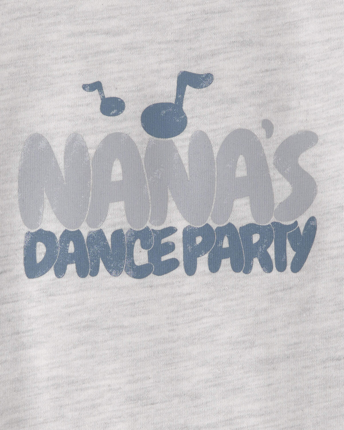 Baby 'Nana's Dance Party' Long-Sleeve Graphic Bodysuit - Grey - Image 2
