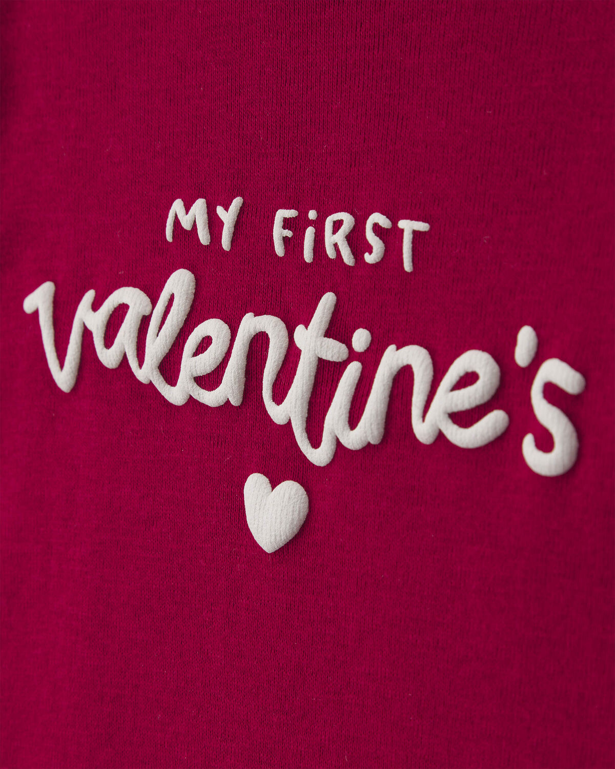 Baby 2-Piece 'My First Valentine's' Long-Sleeve Bodysuit & Pant Set - Red - Image 3
