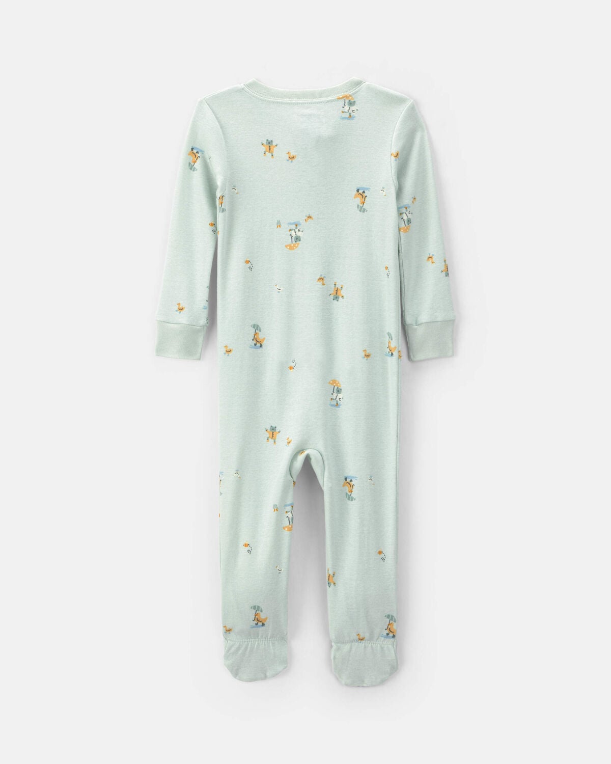 Baby Frog Cotton Snug Fit 1-Piece Pajama - Green - Image 2