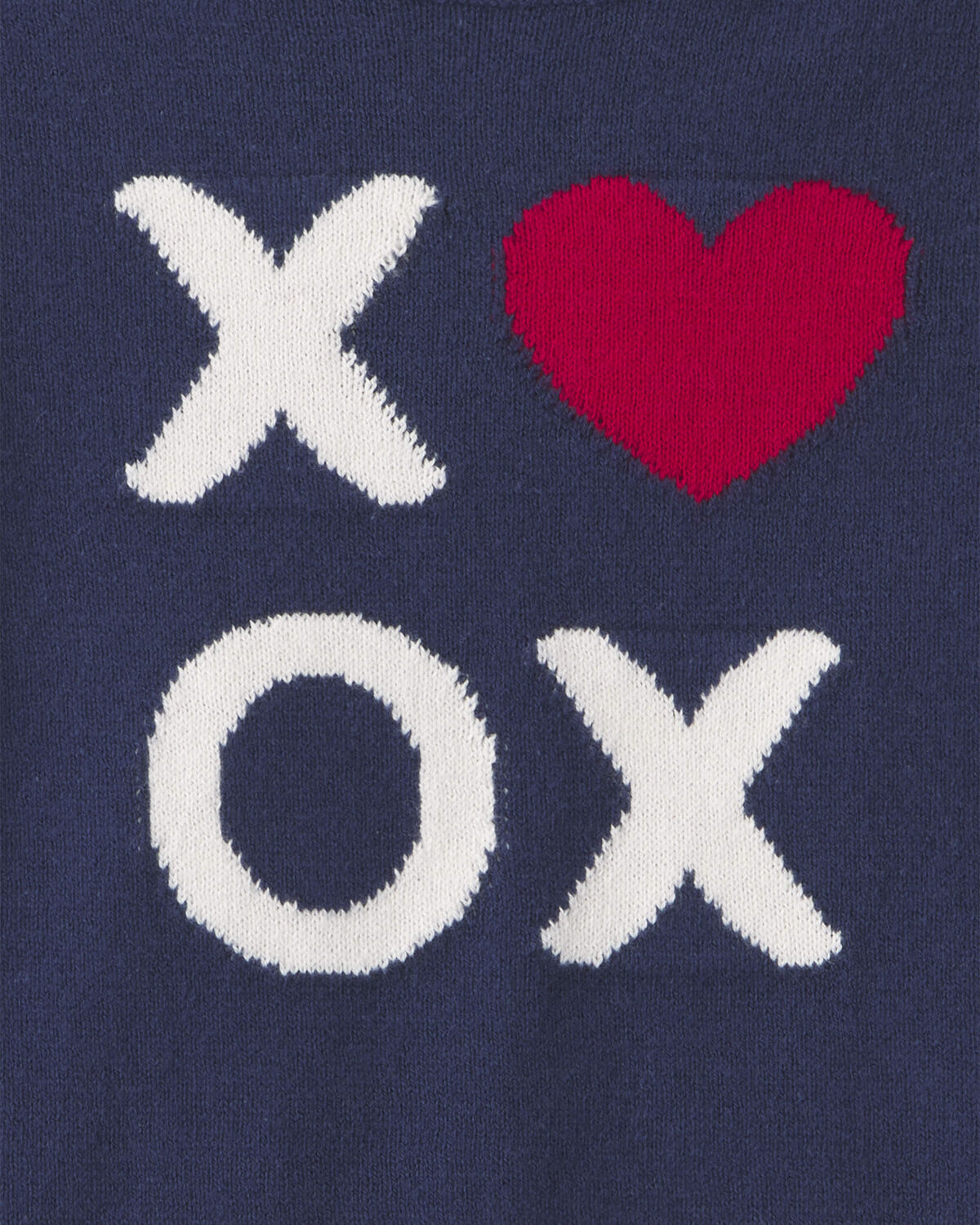 Baby Boy 2-Piece Heart 'XOXO' Valentine's Day Long-Sleeve Top & Pant Set - Navy Blue - Image 3