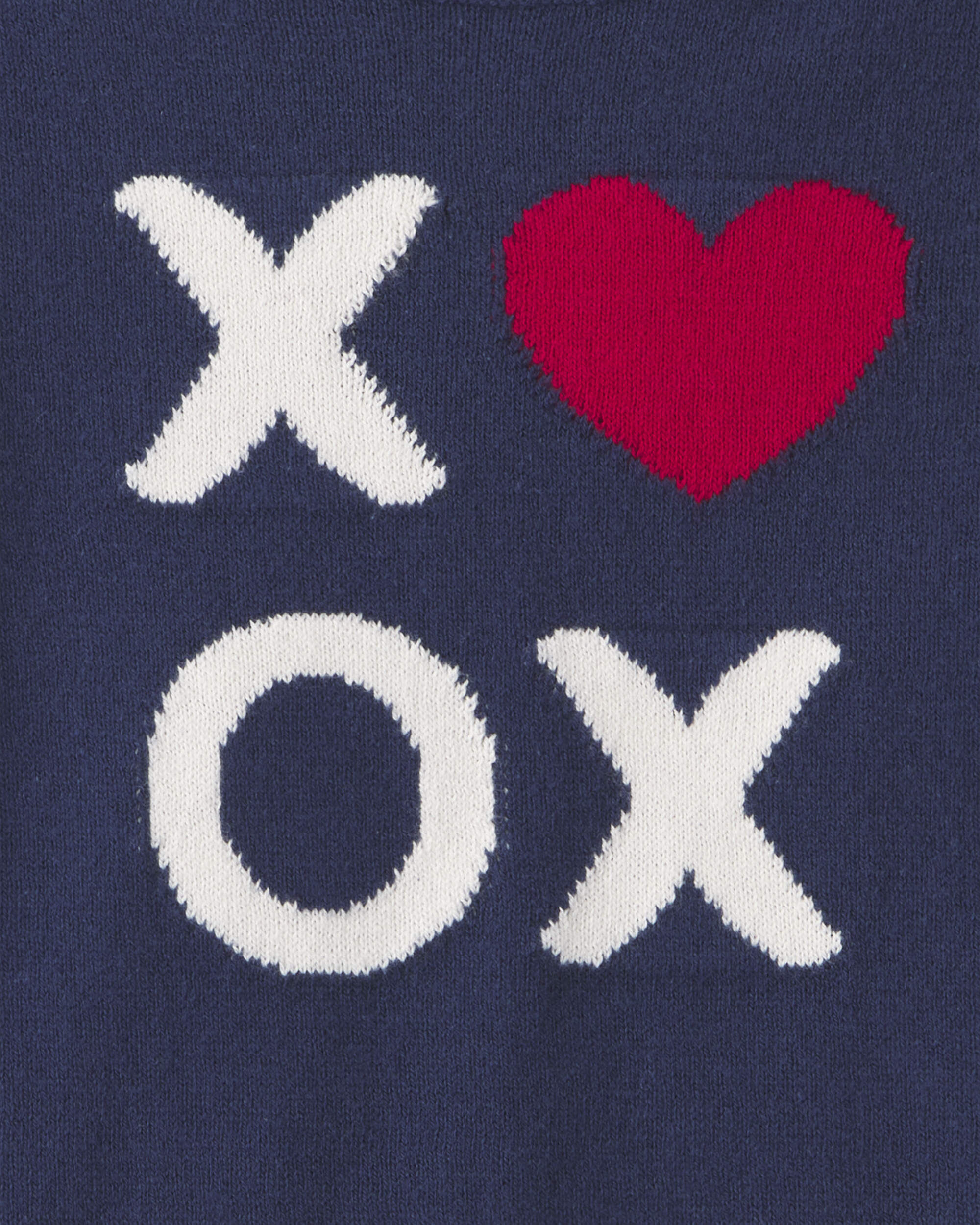 Baby Boy 2-Piece Heart 'XOXO' Valentine's Day Long-Sleeve Top & Pant Set - Navy Blue - Image 5