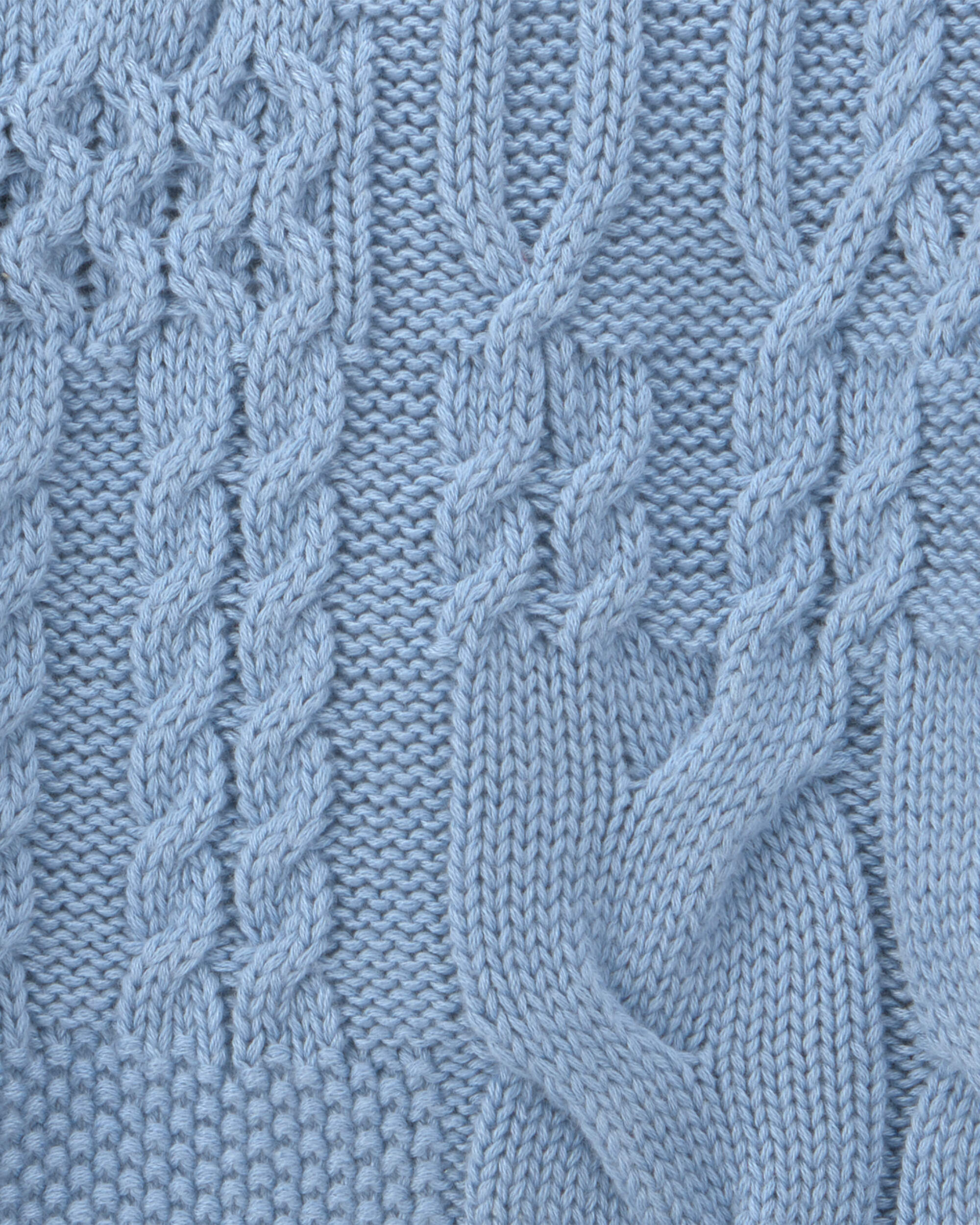 Baby Boy Cable Knit Sweater - Blue - Image 3