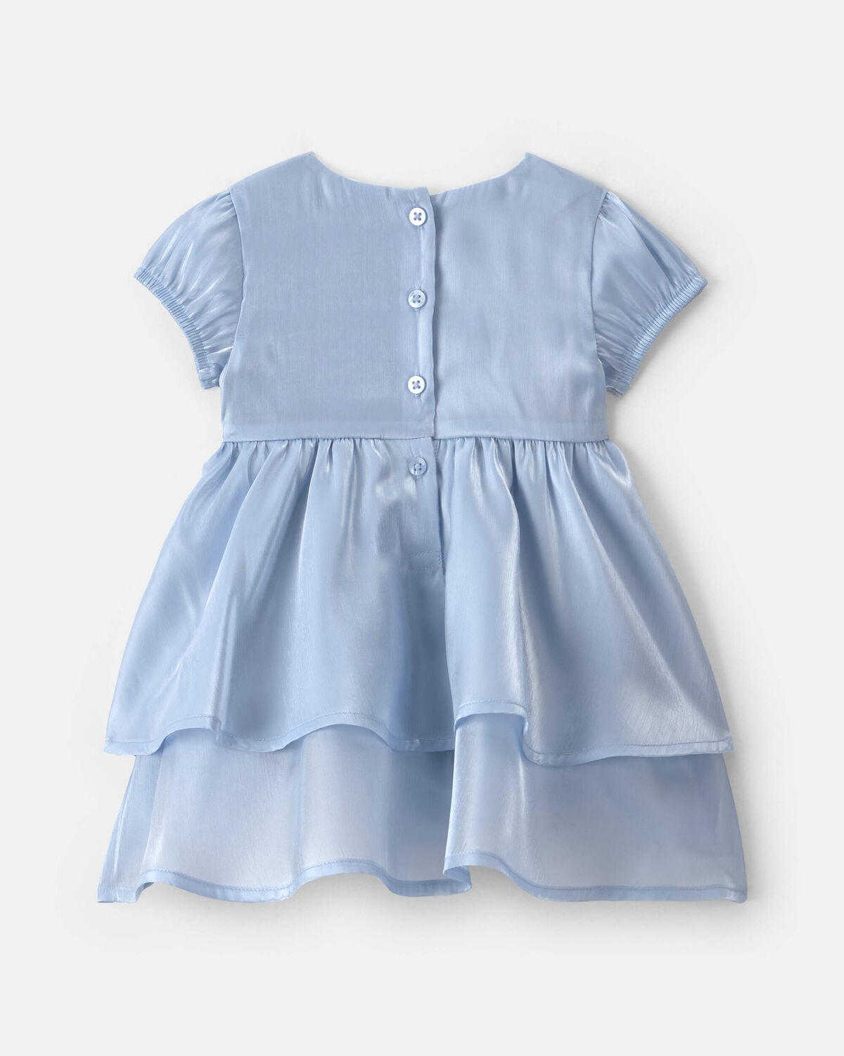 Baby Girl Bow Occasion Dress - Blue - Image 2