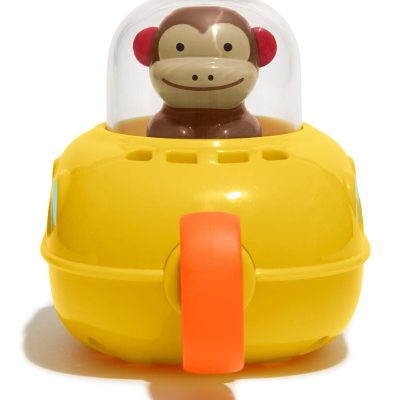 ZOO® Pull & Go Submarine Baby Bath Toy - Monkey