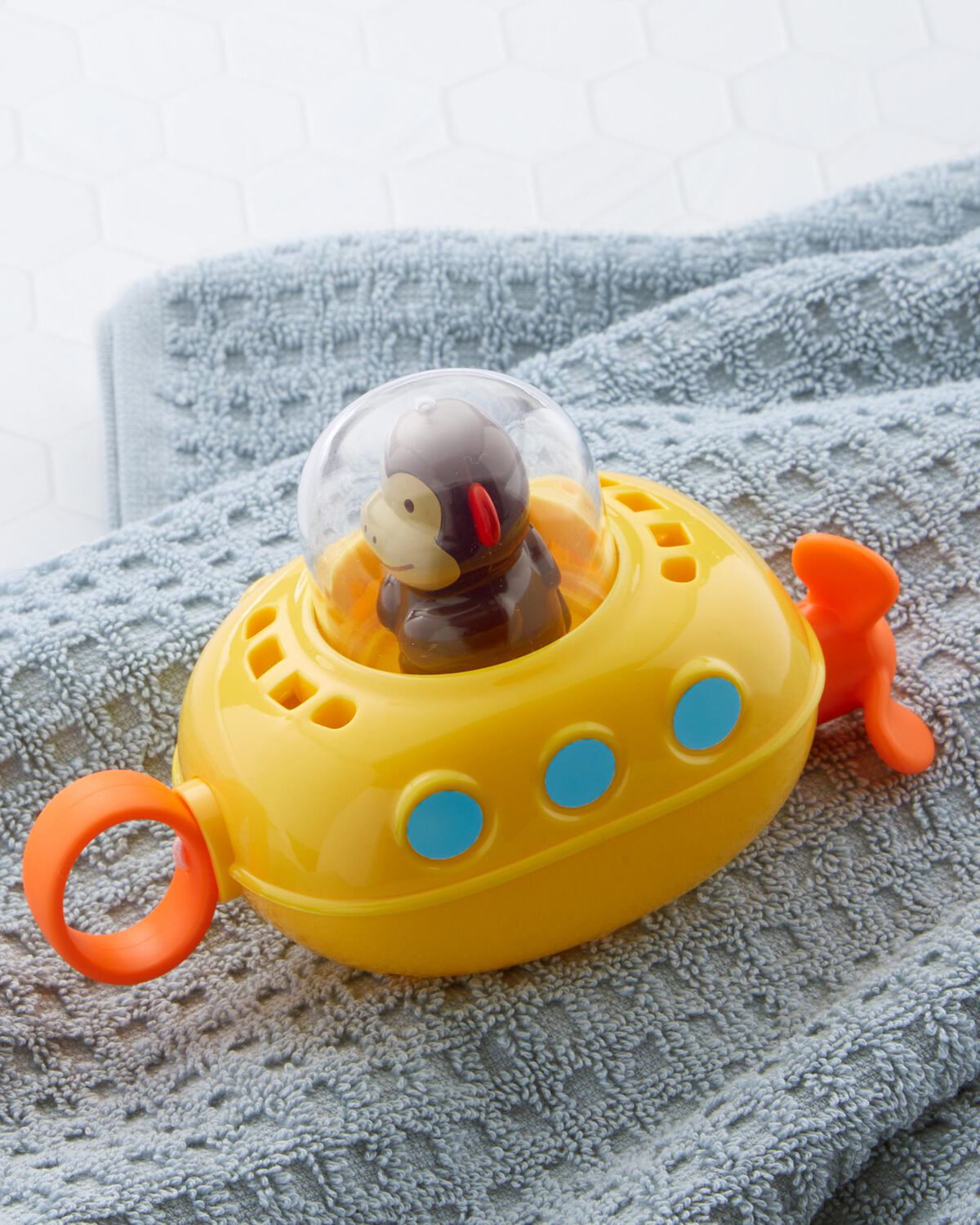 ZOO® Pull & Go Submarine Baby Bath Toy - Monkey - Image 2