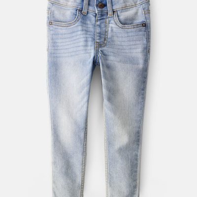 Toddler Sun Faded Light Wash Skinny-Leg Jeans