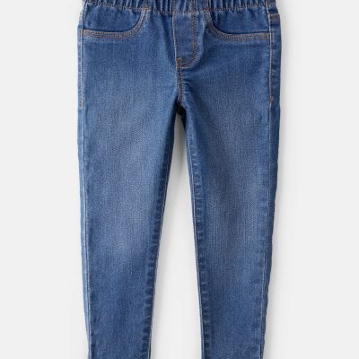 Toddler Girl Dark Wash Elastic-Waist Jeggings