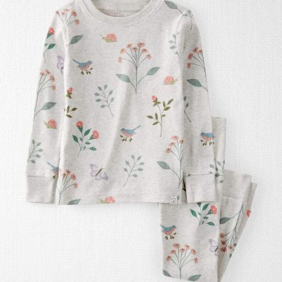 Toddler Girl Organic Cotton Pajamas Set