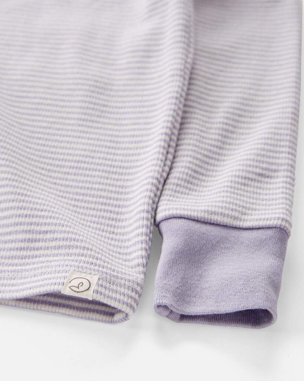 Toddler Girl Striped Organic Cotton Pajamas Set - Image 2