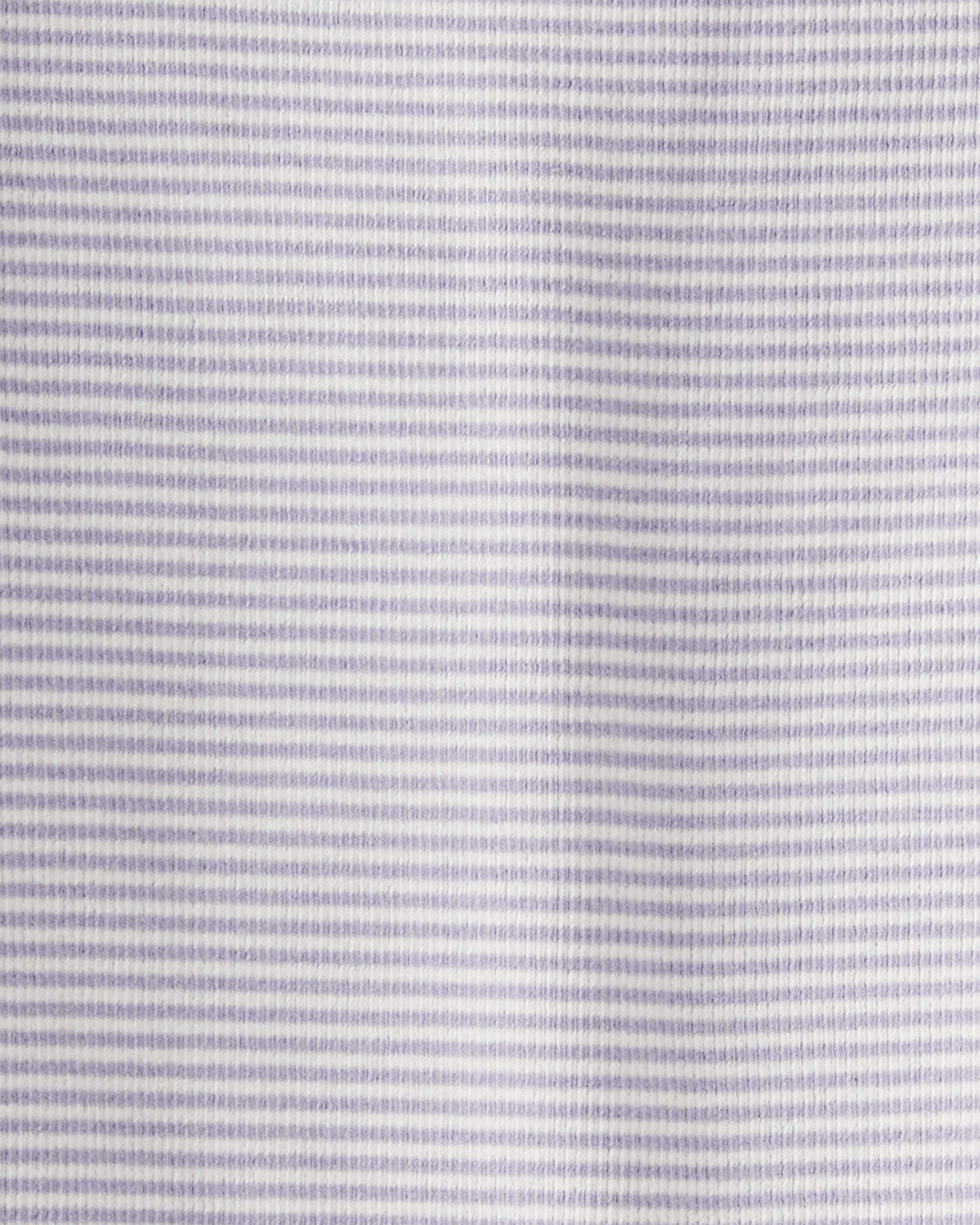 Toddler Girl Striped Organic Cotton Pajamas Set - Image 4