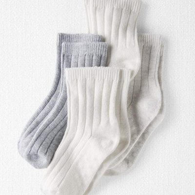 Toddler 4-Pack Slip Resistant Socks