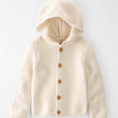 Toddler Organic Cotton Signature Stitch Cardigan