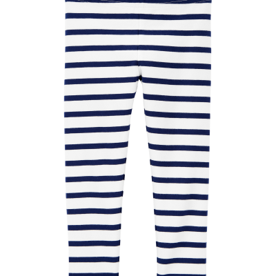 Toddler Girl Cotton Striped Stretch Leggings