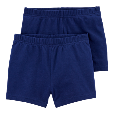 Toddler Girl 2-Pack Cartwheel Shorts - Navy
