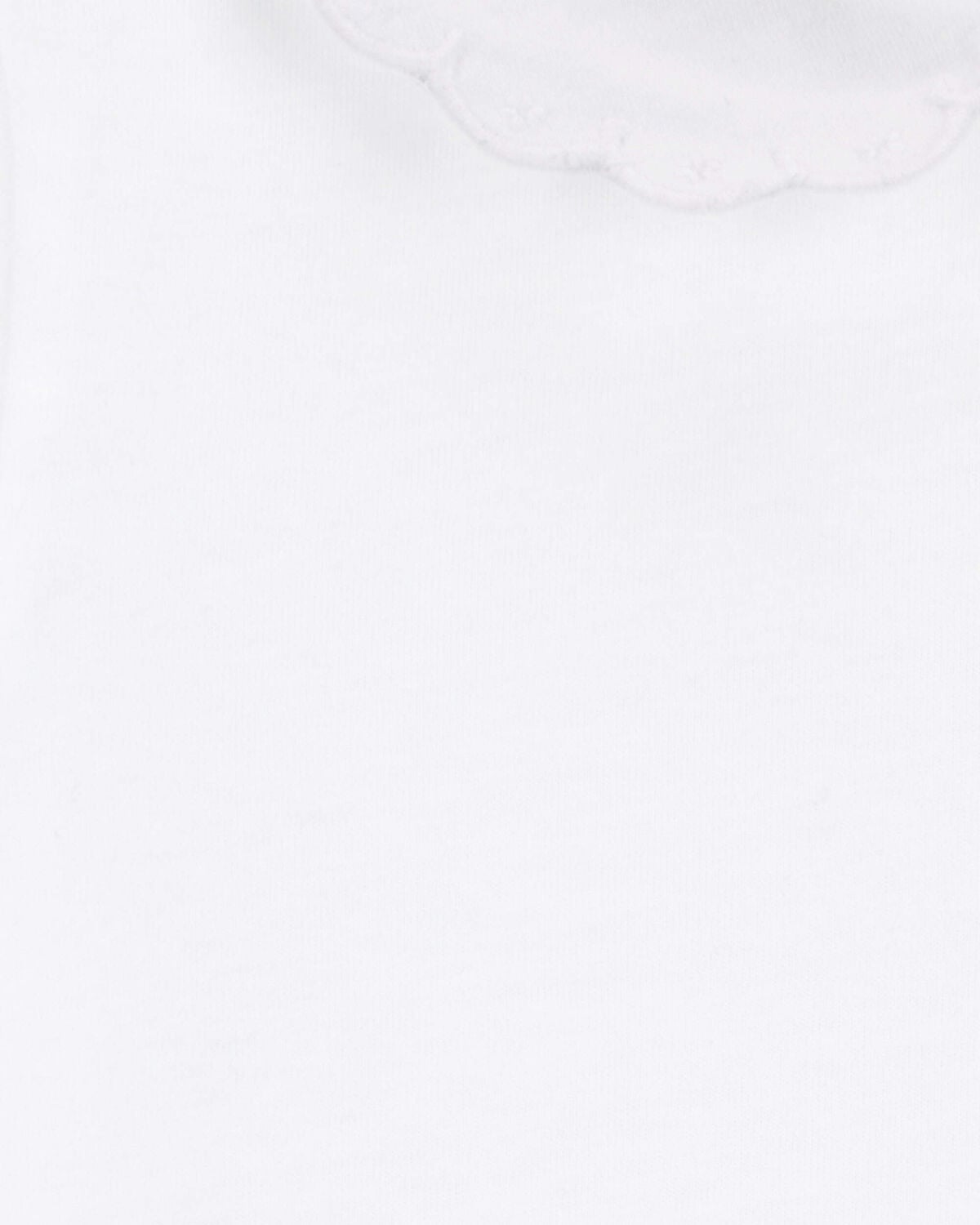 Toddler Scalloped Collar Short-Sleeve Top - White - Image 3