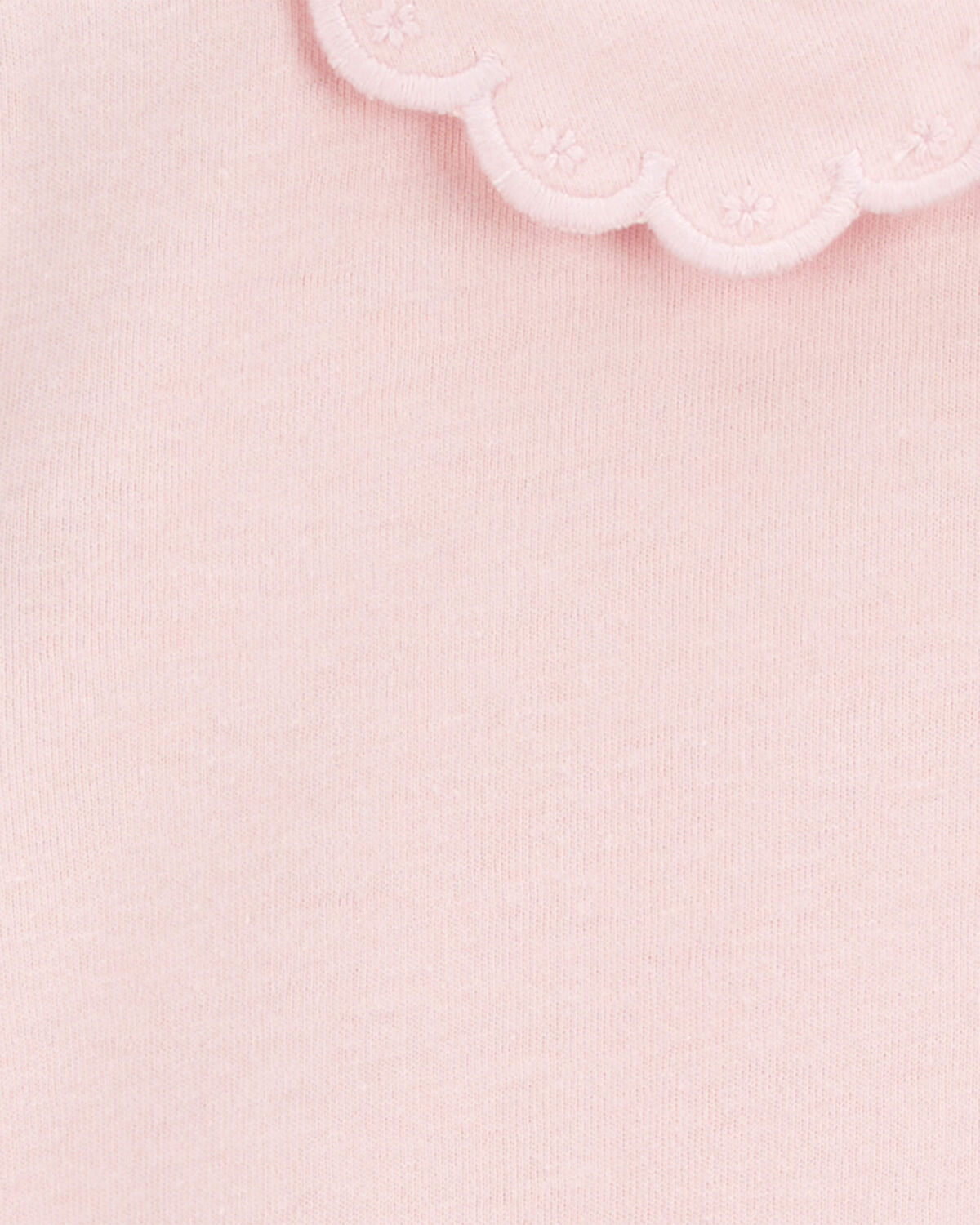 Toddler Scalloped Collar Short-Sleeve Top - Pink - Image 2