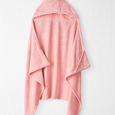 Toddler Organic Terry Cotton Strawberry Towel