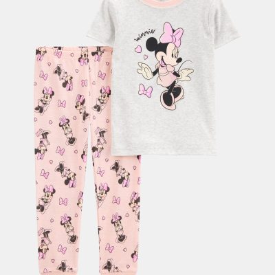 Toddler Girl Minnie Mouse Snug Fit Cotton 2-Piece Pajamas