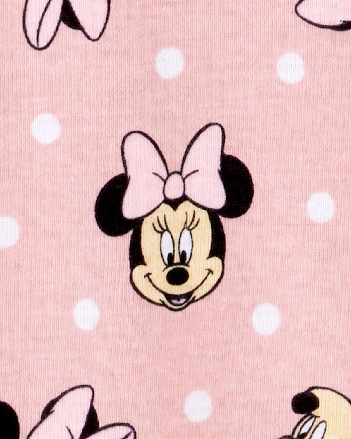 Toddler Girl Minnie Mouse Snug Fit Cotton 2-Piece Pajamas - Pink - Image 2