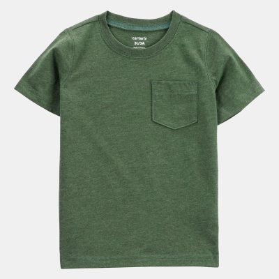 Toddler Boy Solid Short-Sleeve Tee - Green