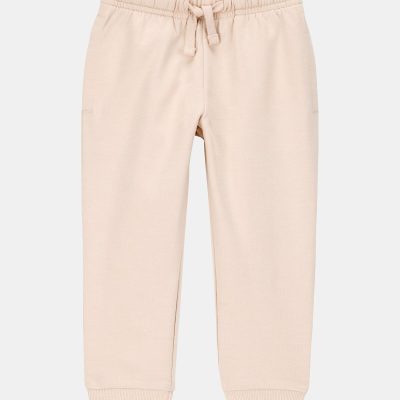 Toddler Boy Pull-On Drawstring Joggers - Khaki