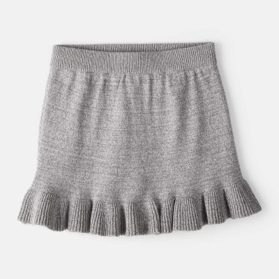 Toddler Girl 100% Cotton Skirt - Grey