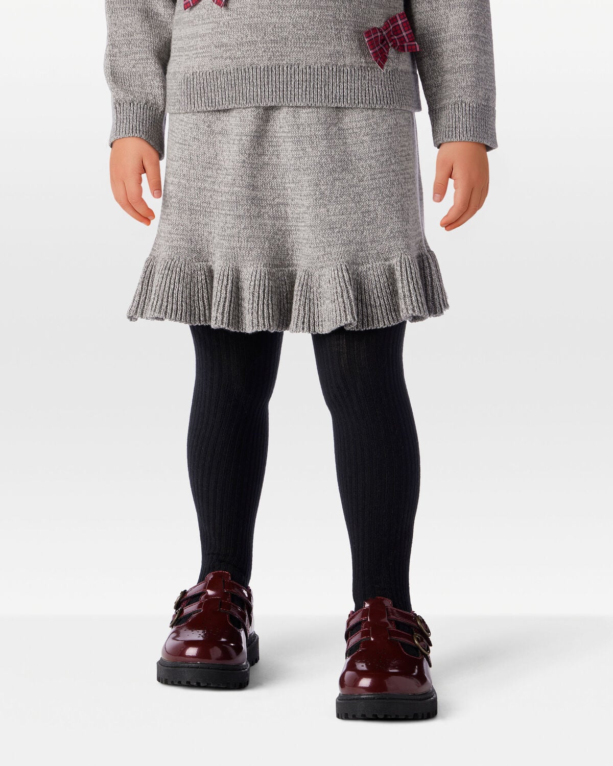 Toddler Girl 100% Cotton Skirt - Grey - Image 3