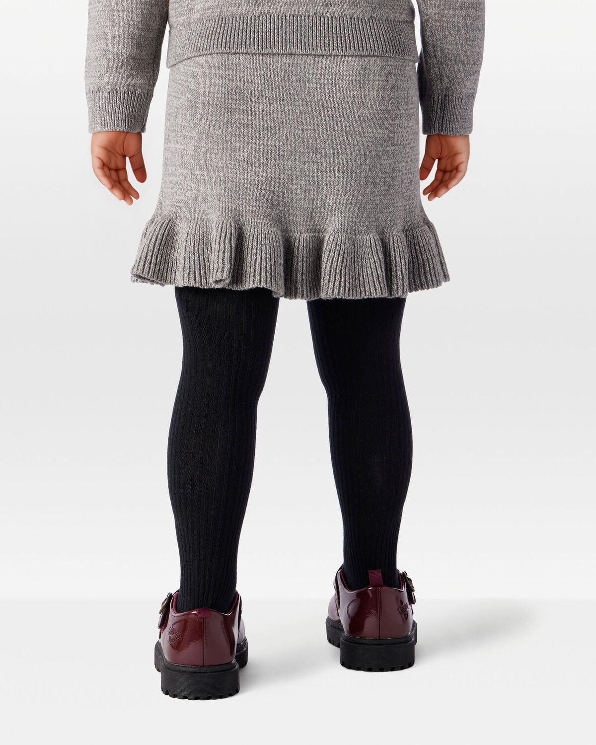 Toddler Girl 100% Cotton Skirt - Grey - Image 4
