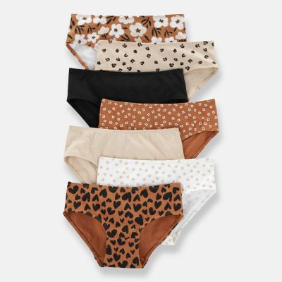 Toddler Girl 7-Pack Floral Hipster Underwear