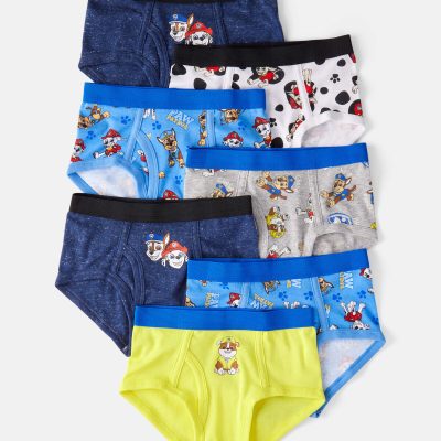 Toddler Boy 7-Pack PAW Patrol® Brief Underwear - Blue/Navy/White/Yellow