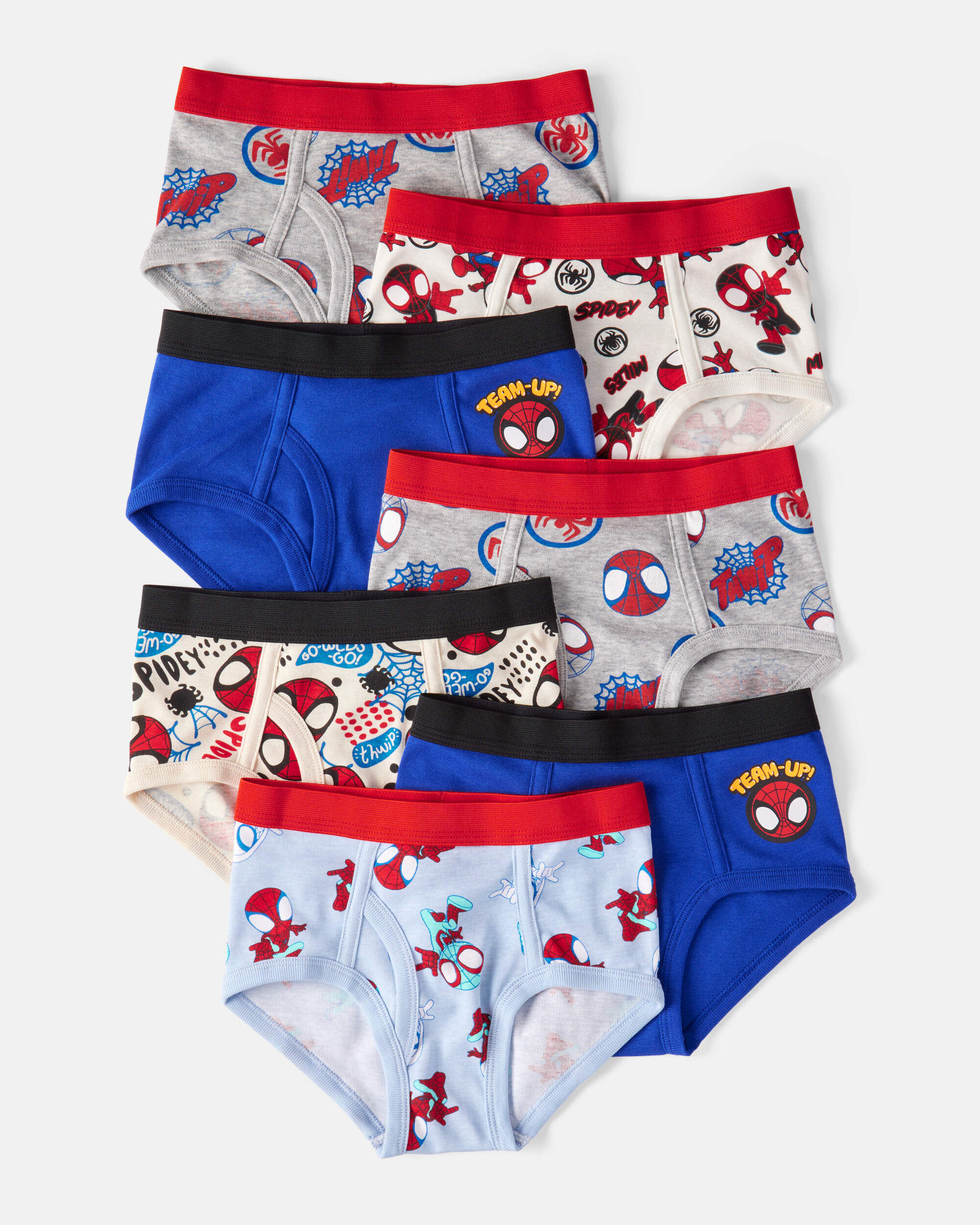 Toddler Boy 7-Pack ©Marvel Spider-Man Print Brief Underwear - Image 2