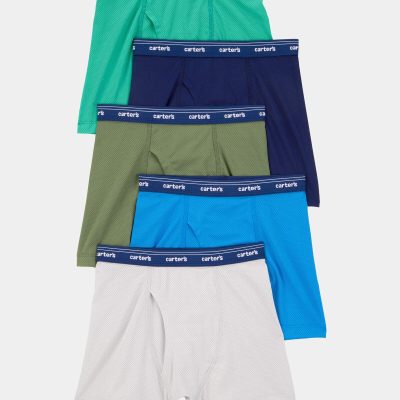 Toddler Boy 5-Pack Active Mesh Boxer Briefs Underwear