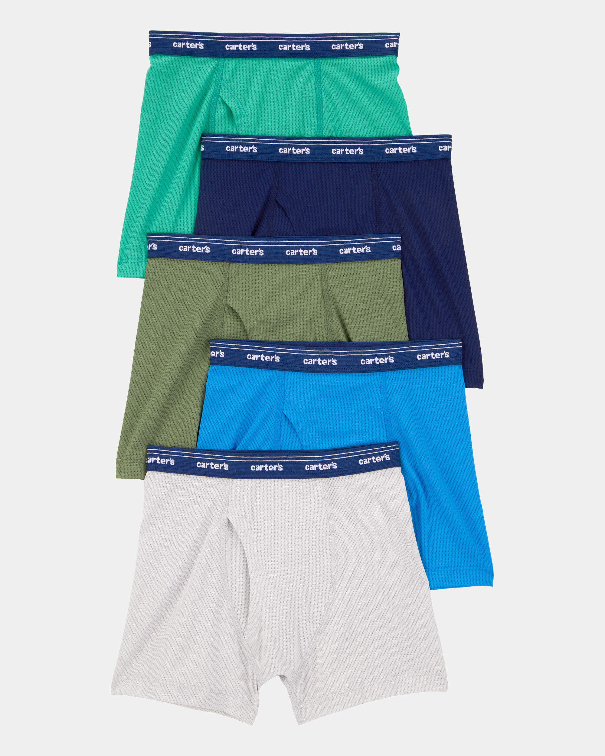 Toddler Boy 5-Pack Active Mesh Boxer Briefs Underwear - Image 2