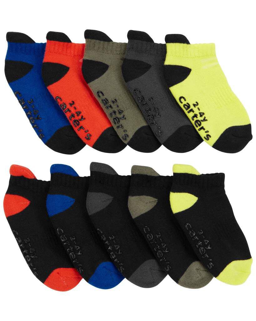 Toddler Boy 10-Pack No Show Socks - Image 2