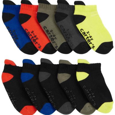 Toddler Boy 10-Pack No Show Socks