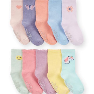Toddler Girl 10-Pack Crew Socks