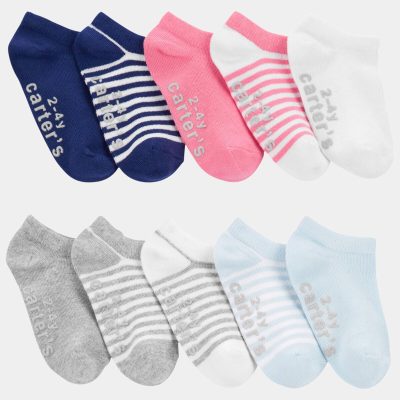 Toddler Girl 10-Pack No-Show Socks