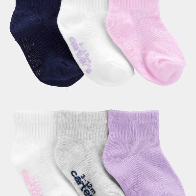 Toddler Girl 6-Pack Crew Socks